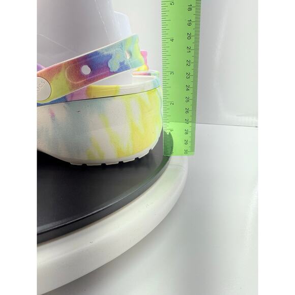Crocs Platform Classic Womens Size 10 Tie Dye Comfort Slip On Clogs 207151 Shoes - Picture 2 of 10